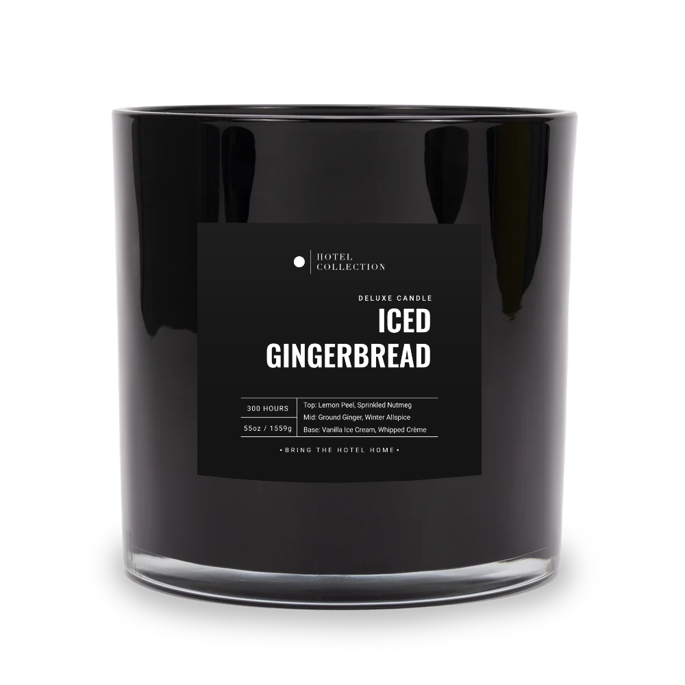 Deluxe Iced Gingerbread Candle